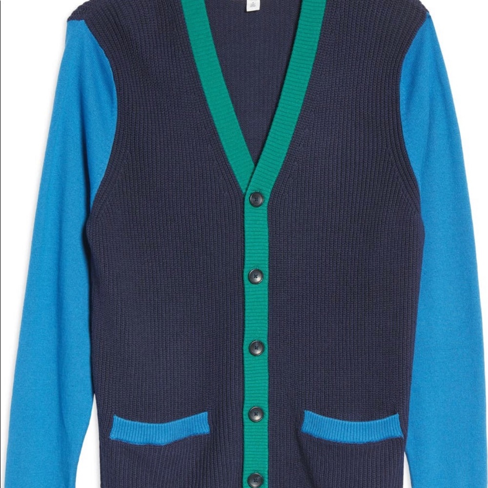 Colorblock Varsity Cardigan